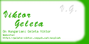 viktor geleta business card